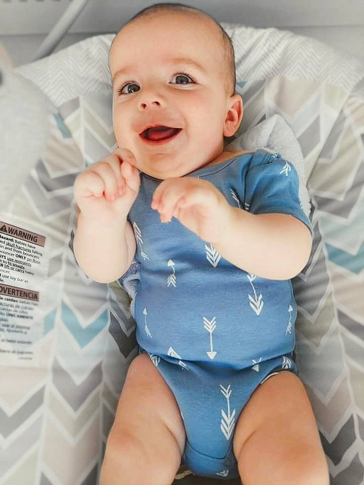 Waylon joined the competition — help win amazing prizes! baby, baby_toddler_clothing, cheek, comfort, finger, happy, human_body, joint, mouth, muscle, organ, person, product, skin, sleeve, smile, stomach, textile, thigh, thumb