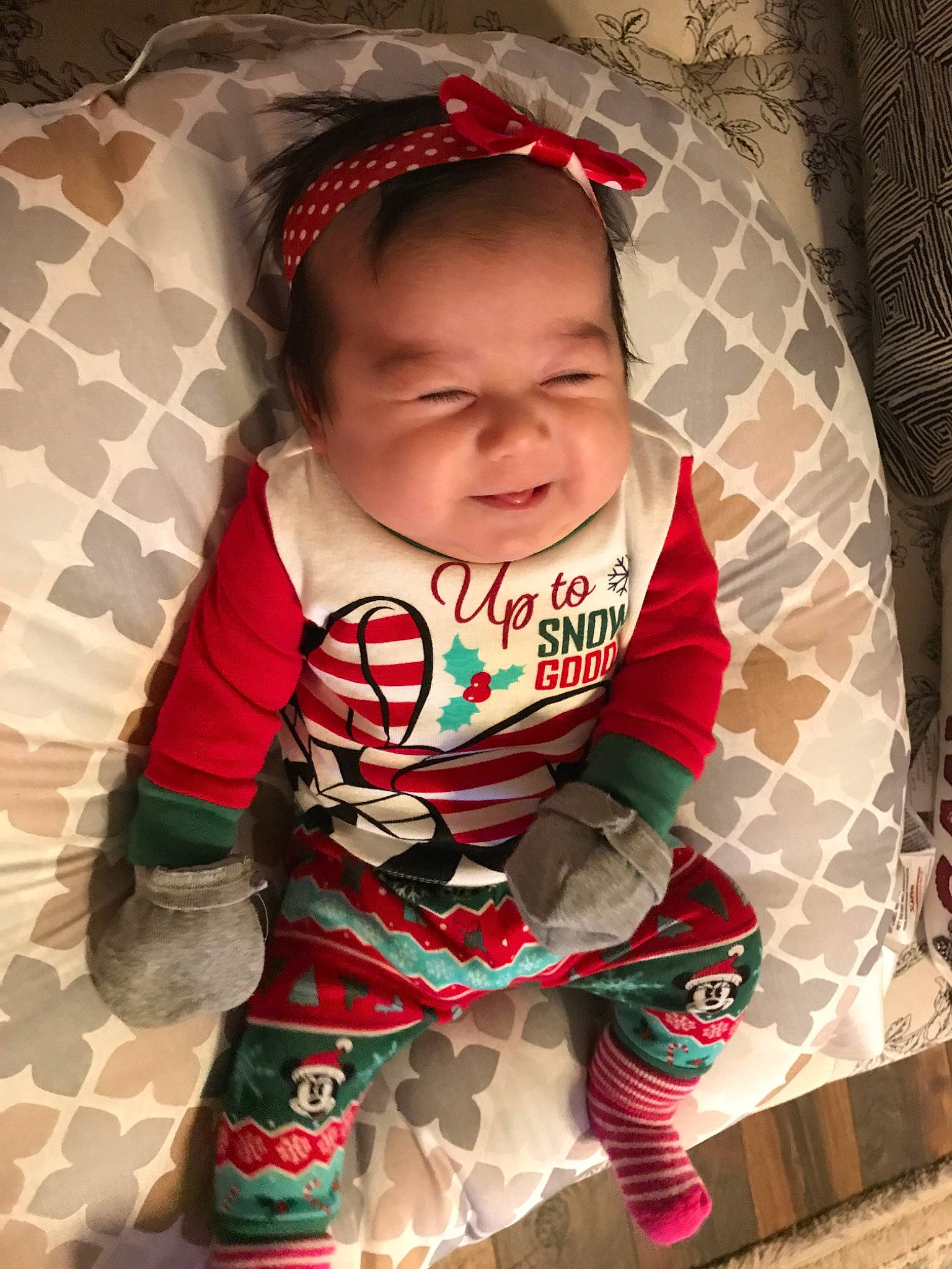 Catie is registered to the contest to win money with this photo: baby, child, cool, person, skin, sleeve, smile, toddler