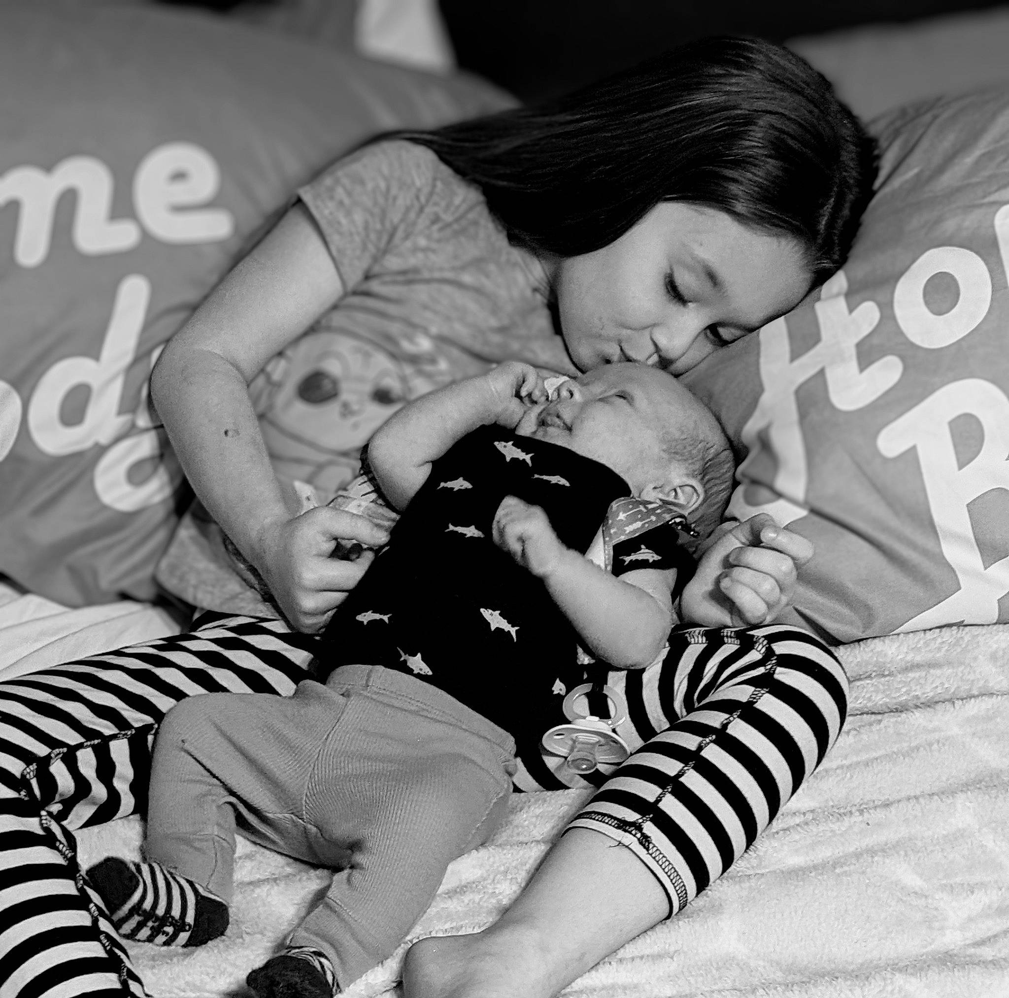 Raleigh joined the competition — help win amazing prizes! arm, baby, black, black_and_white, child, comfort, couch, flash_photography, friendship, fun, happy, interaction, monochrome, monochrome_photography, person, photograph, sitting, snapshot, style, thigh