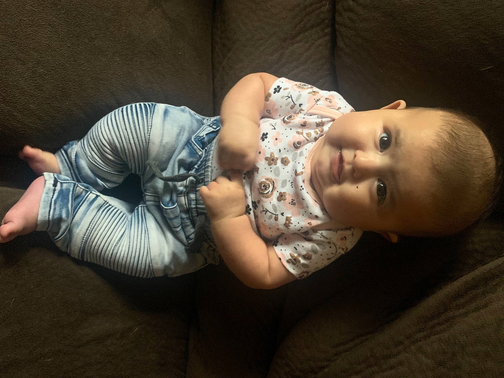 Skyler joined the competition — help win amazing prizes! abdomen, baby, baby_toddler_clothing, child, comfort, couch, darkness, flash_photography, fun, grass, headgear, human_body, human_leg, mammal, person, room, sitting, skin, thigh, toddler