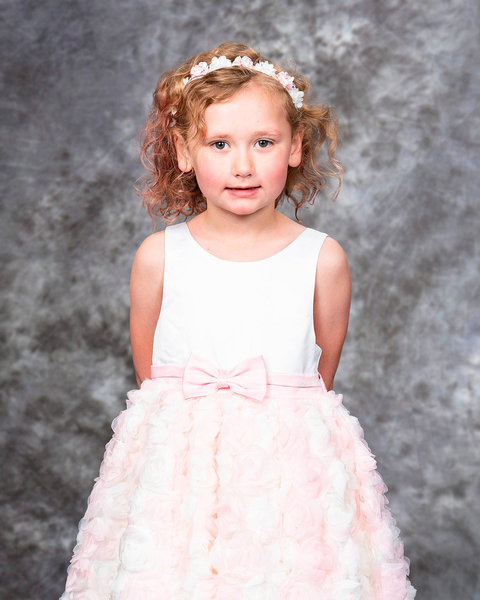 Athena joined the competition — help win amazing prizes! baby_toddler_clothing, beauty, bridal_accessory, day_dress, dress, embellishment, eye, face, fashion, flash_photography, hair, happy, one_piece_garment, person, photograph, pink, skin, sleeve, smile, toddler