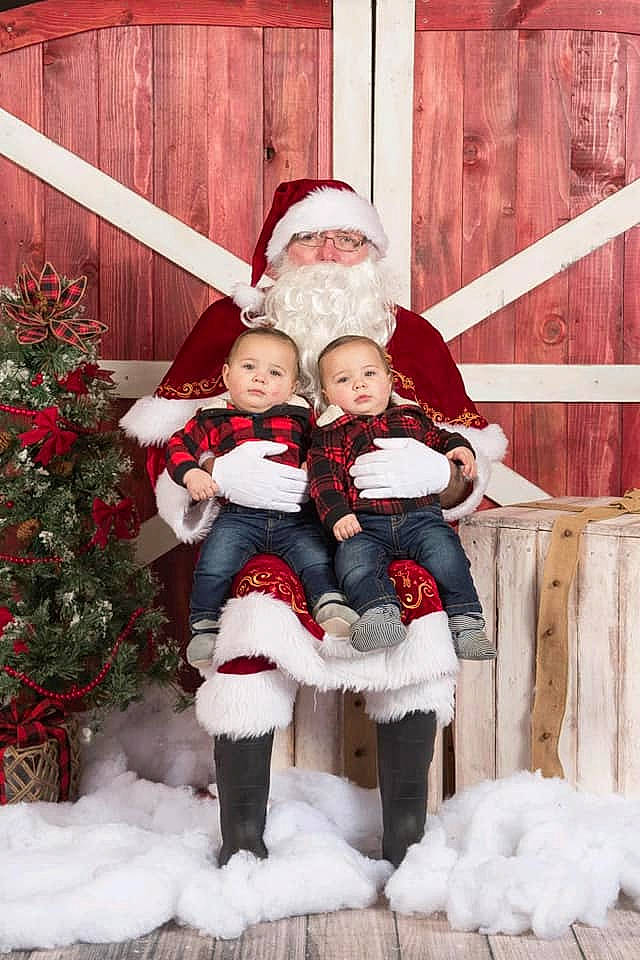 Braxton joined the competition — help win amazing prizes! child, christmas, christmas_eve, fictional_character, holiday, human_body, lap, person, santa_claus, toddler, winter