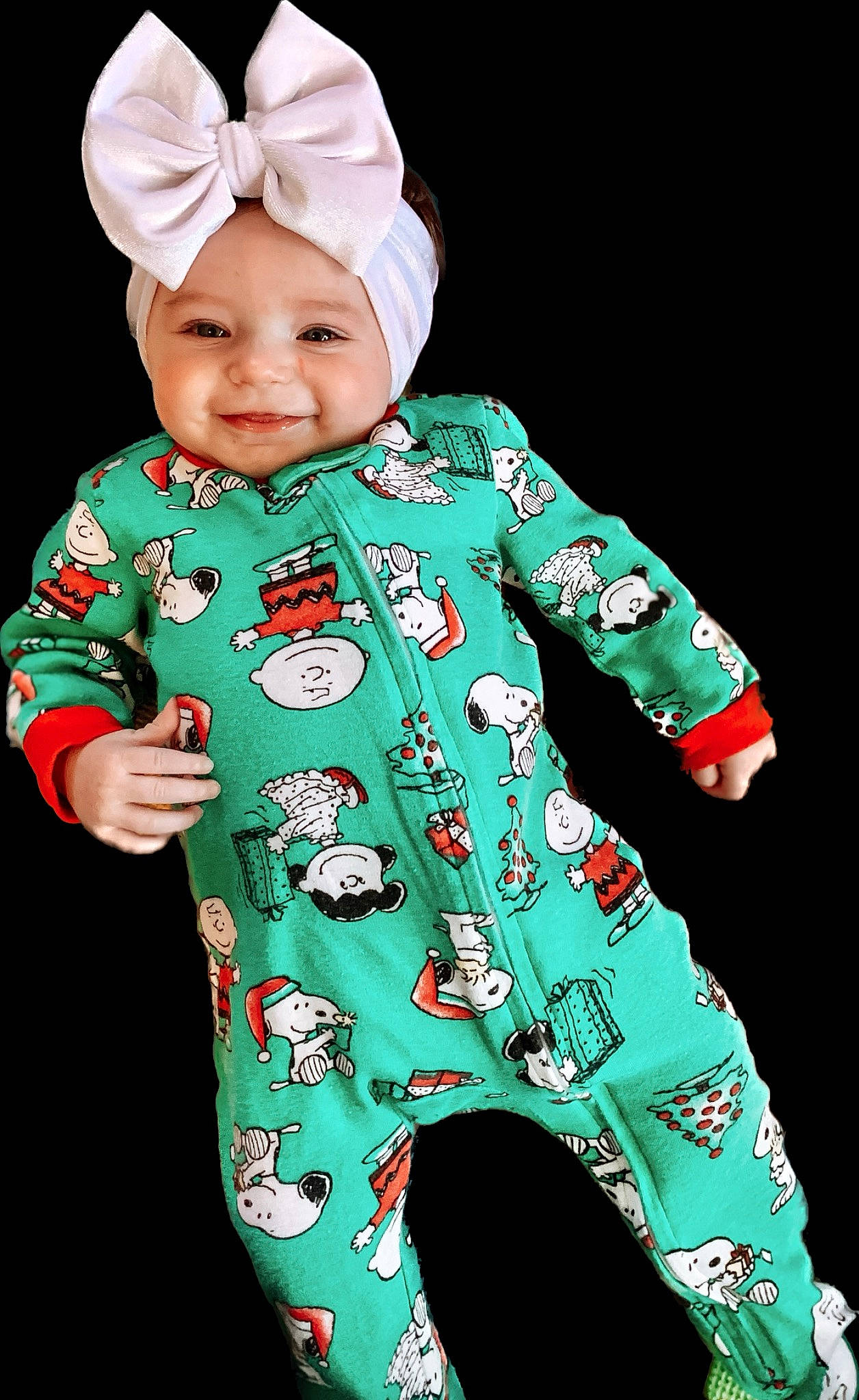 Baylor is registered to the contest to win money with this photo: baby, baby_toddler_clothing, child, clothing, collar, entertainment, event, face, happy, hat, headwear, human_body, joy, magenta, outerwear, pattern, person, pink, sleeve, smile