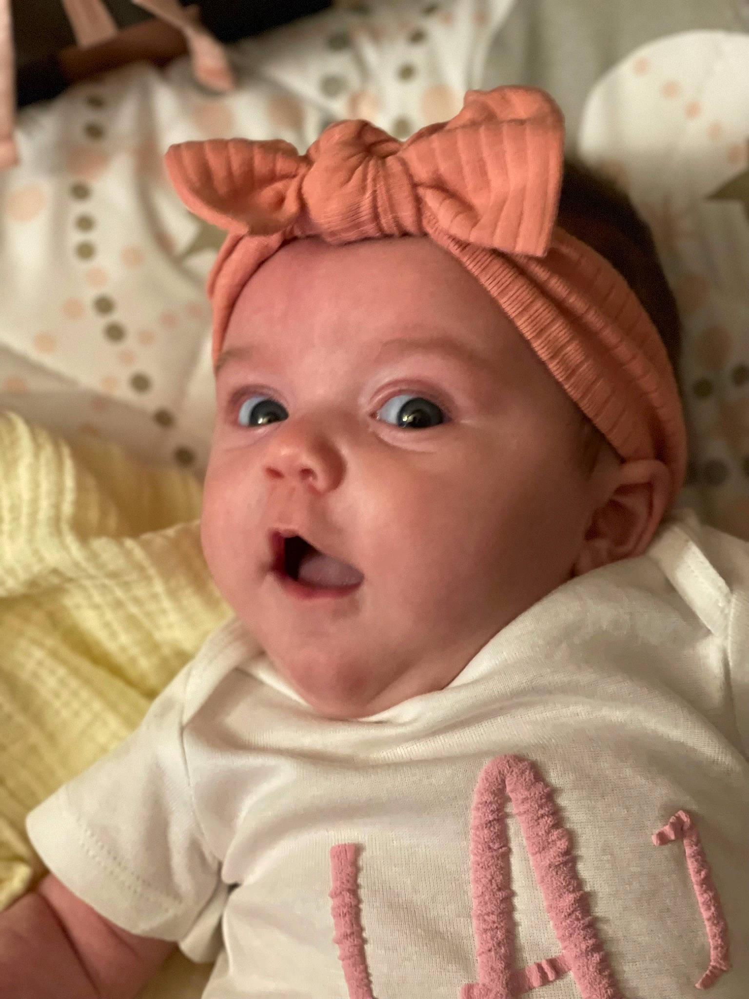 Liana joined the competition — help win amazing prizes! baby, baby_toddler_clothing, cheek, child, chin, eyebrow, eyelash, face, happy, hat, headgear, headwear, iris, lip, mouth, nose, person, pink, skin, sleeve