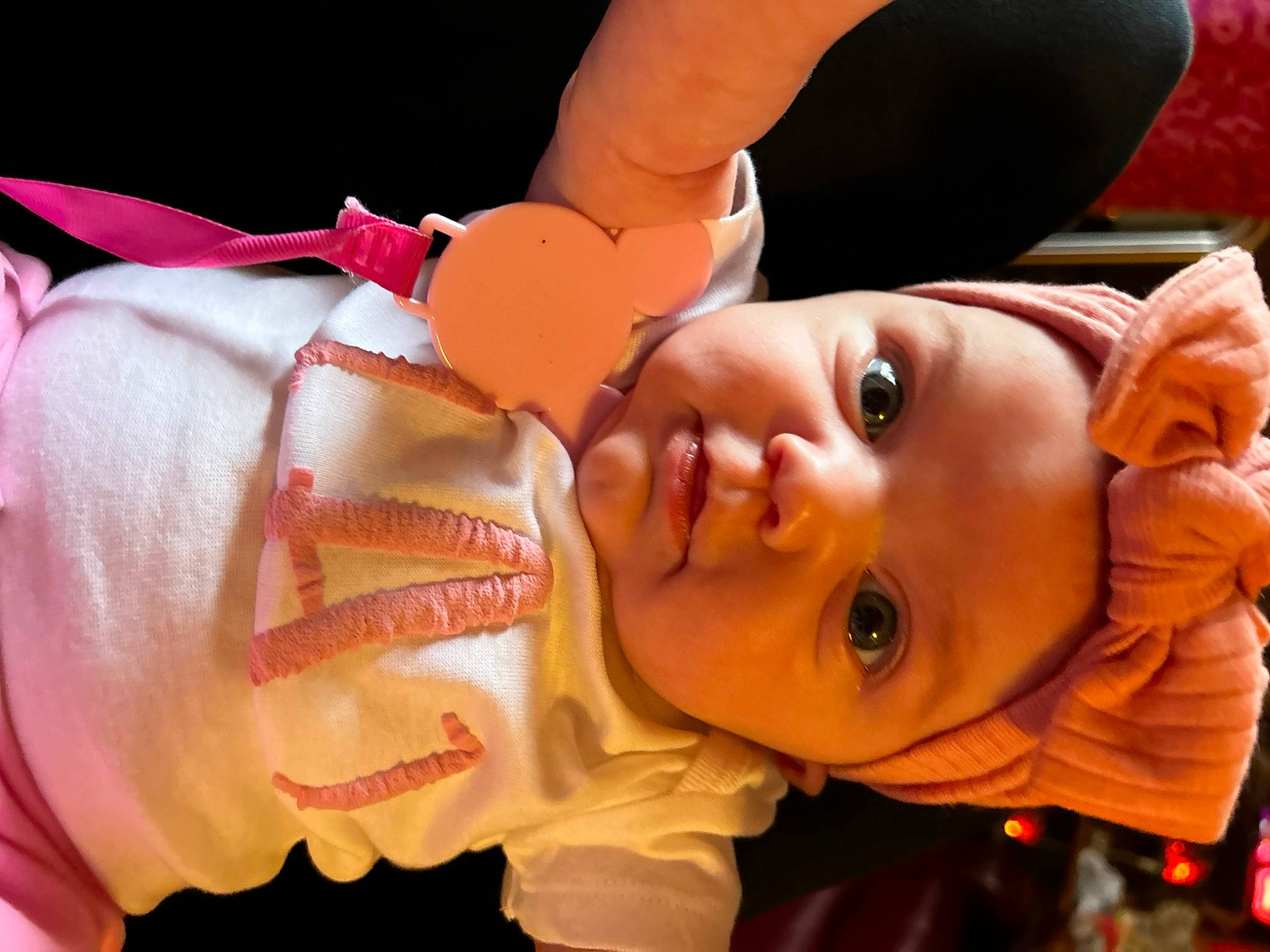 Liana joined the competition — help win amazing prizes! baby, baby_products, baby_toddler_clothing, cheek, child, eyelash, finger, fun, grass, happy, hat, headgear, headwear, human_body, lip, mouth, nose, orange, person, skin