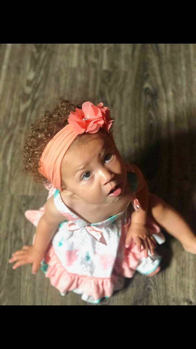 Rayna joined the competition — help win amazing prizes! baby, cheek, child, child_model, doll, fashion_accessory, fawn, hair_accessory, headband, headgear, headpiece, iris, person, photography, pink, plant, portrait, skin, smile, surprise