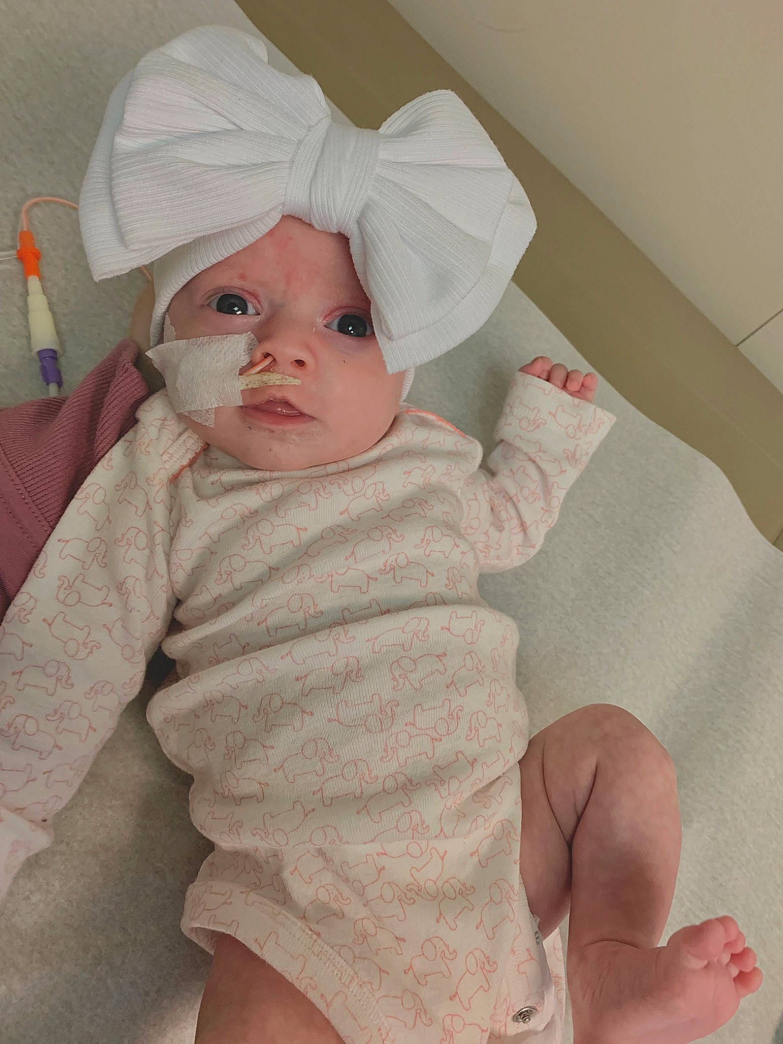 Mikayla joined the competition — help win amazing prizes! baby, baby_toddler_clothing, cap, cheek, chest, comfort, eye, face, head, headwear, human_body, knee, lip, mouth, person, pink, skin, sleeve, stomach, textile