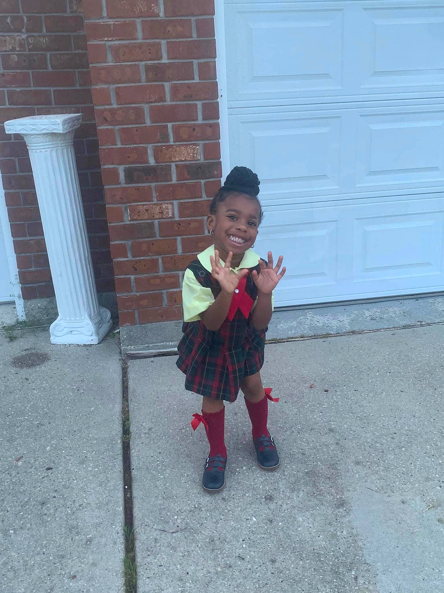 Infinity joined the competition — help win amazing prizes! asphalt, boot, brick, brickwork, concrete, door, eye, flooring, gas, hat, joy, knee, pattern, person, plaid, road_surface, sidewalk, smile, standing, tartan