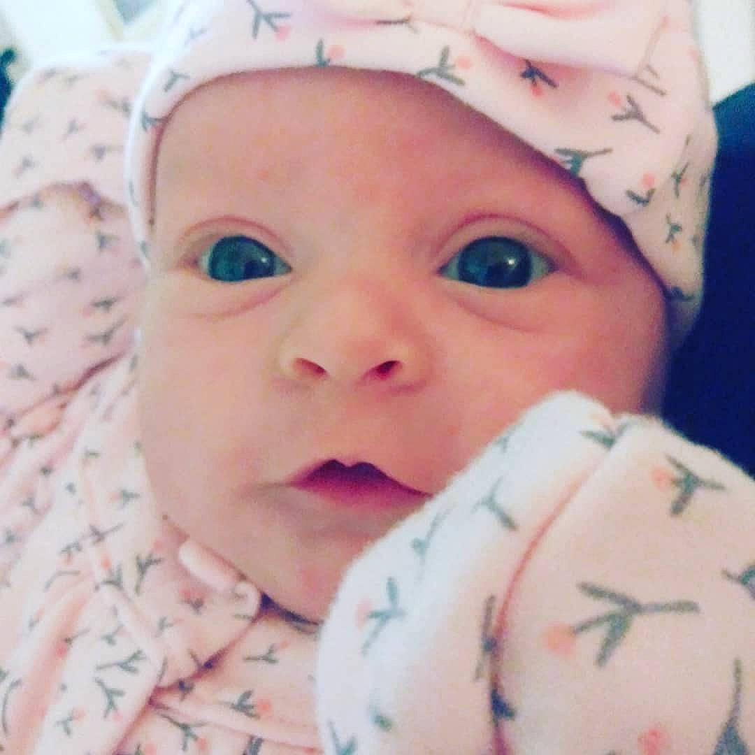 Madalyn joined the competition — help win amazing prizes! baby, baby_making_funny_faces, baby_sleeping, beauty, birth, cheek, child, eye, face, forehead, happy, head, headgear, headwear, lip, mouth, nose, person, pink, skin