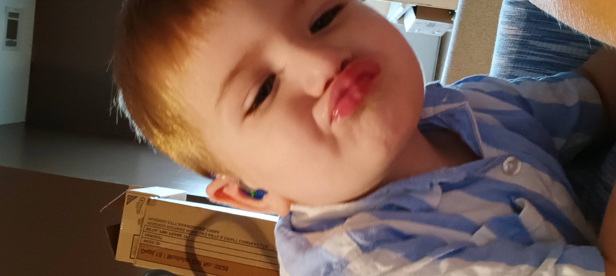 Gabriel is registered to the contest to win money with this photo: baby, baby_toddler_clothing, bedtime, cheek, child, comfort, eyebrow, eyelash, forehead, fun, happy, iris, jaw, lip, mouth, nose, person, portrait_photography, reading, smile