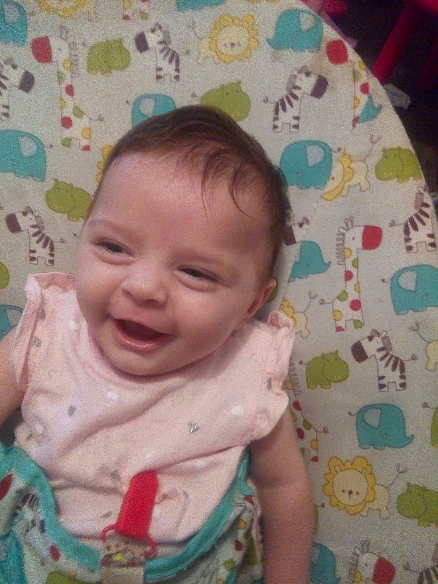 Maddy is registered to the contest to win money with this photo: baby, cheek, child, eye, face, facial_expression, forehead, head, lip, mouth, nose, person, skin, smile, toddler