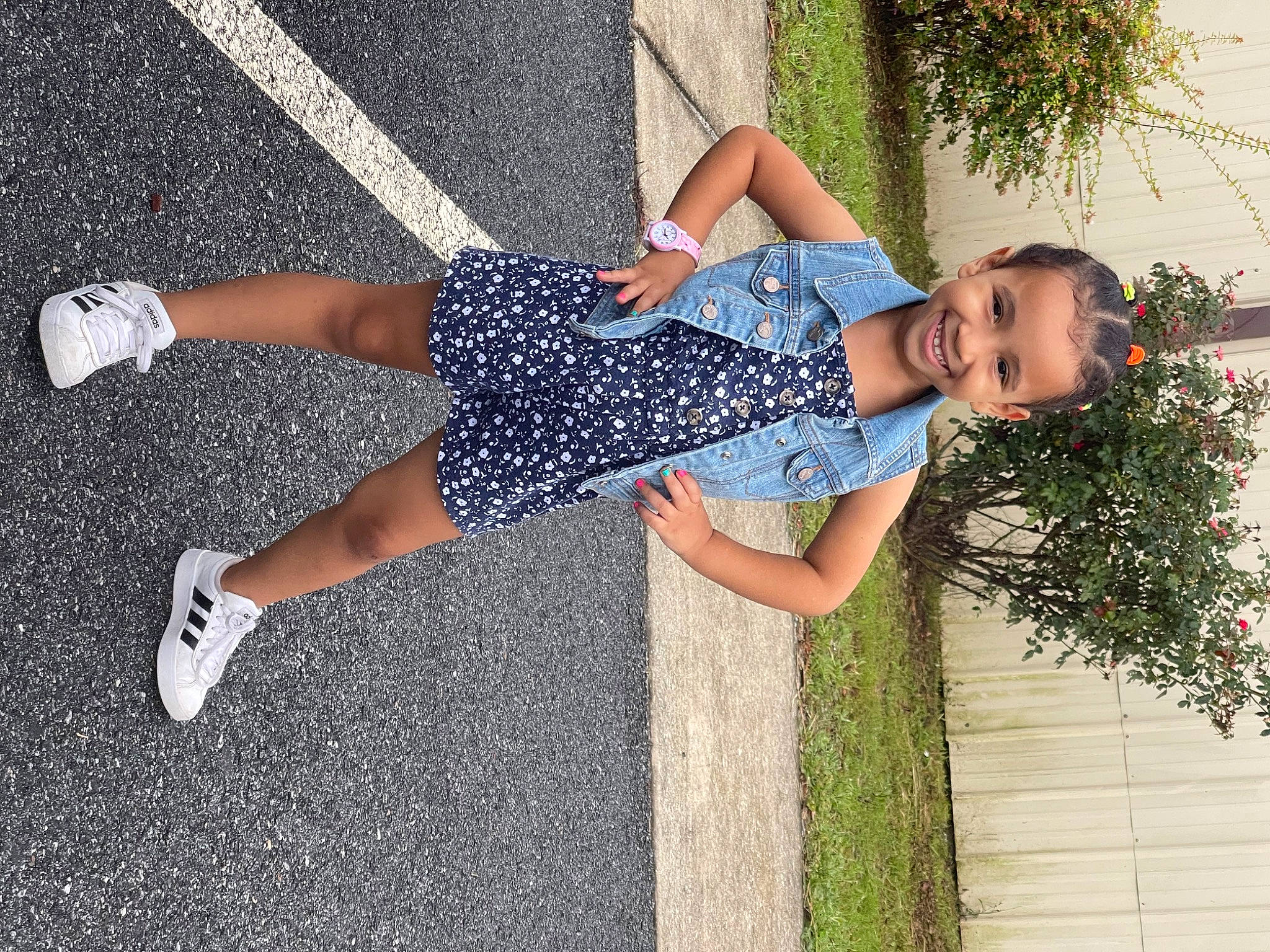 Camillia joined the competition — help win amazing prizes! calf, day_dress, denim, dress, electric_blue, foot, fun, grass, happy, human_leg, joint, joy, knee, leisure, pattern, people_in_nature, person, plant, shoe, thigh