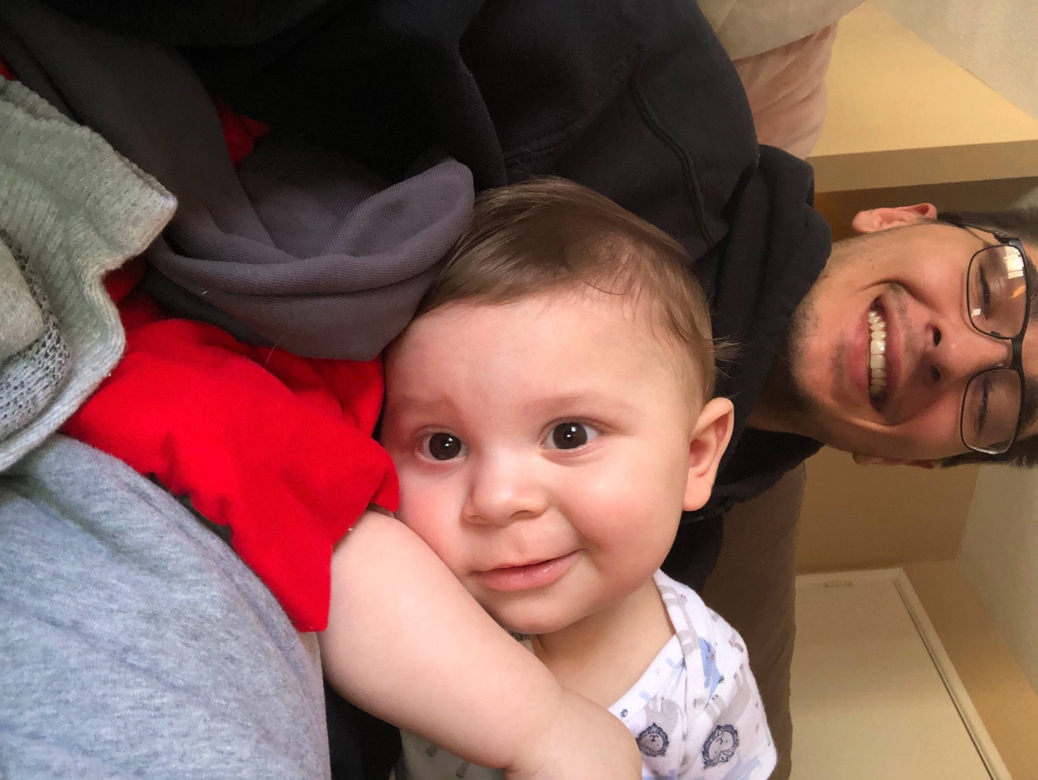 Derek is registered to the contest to win money with this photo: baby, baby_toddler_clothing, cheek, child, chin, comfort, event, eye, eyebrow, finger, fun, gesture, happy, headwear, human_body, iris, joy, mouth, nose, person