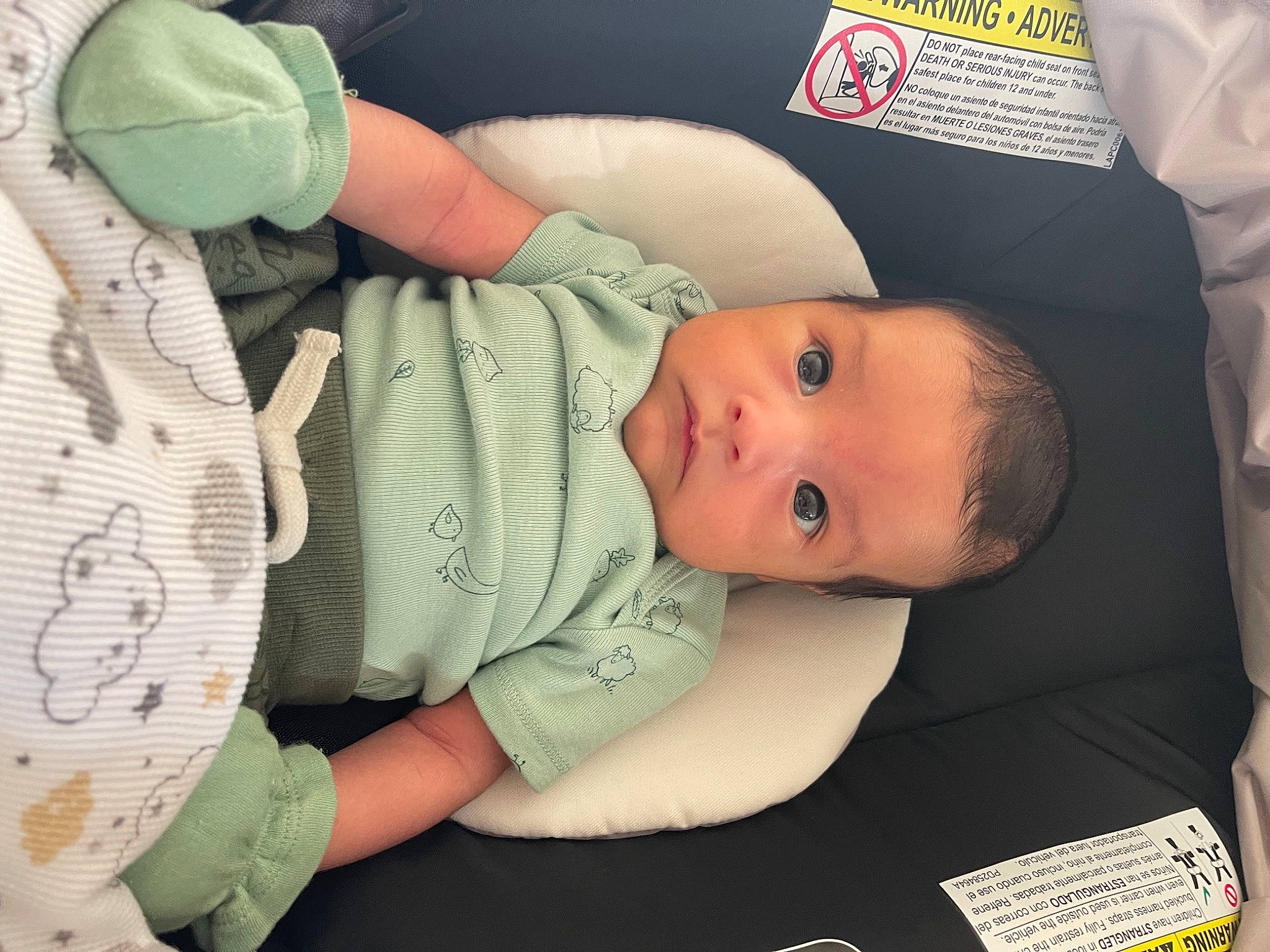 Damián joined the competition — help win amazing prizes! baby, baby_carriage, baby_in_car_seat, baby_products, baby_safety, baby_toddler_clothing, child, comfort, linens, person, product, sitting, skin, sleep, toddler