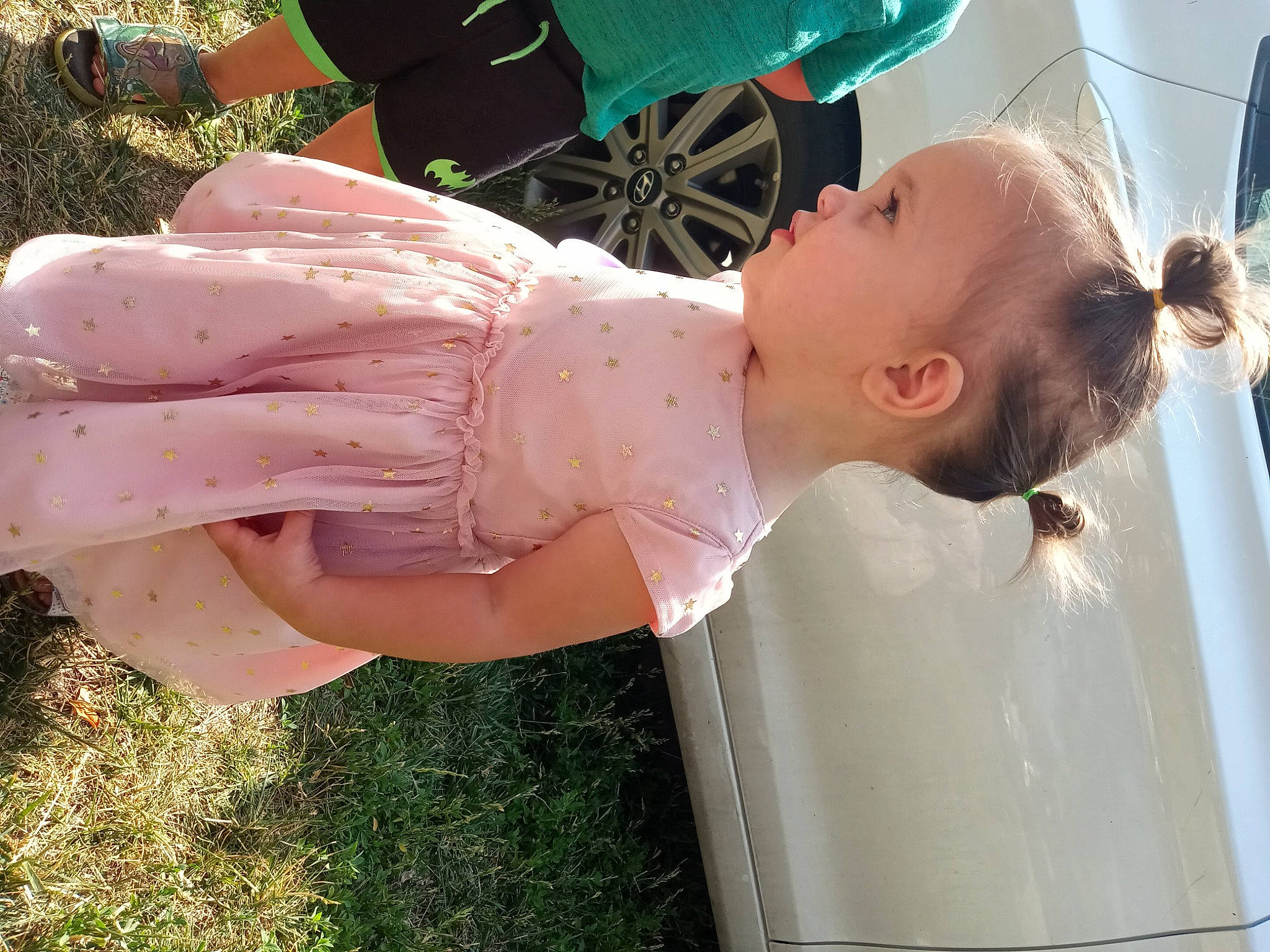 Ivory joined the competition — help win amazing prizes! baby, baby_products, baby_toddler_clothing, child, dress, fashion_accessory, fun, grass, happy, pattern, person, plant, sunglasses, toddler, water, window