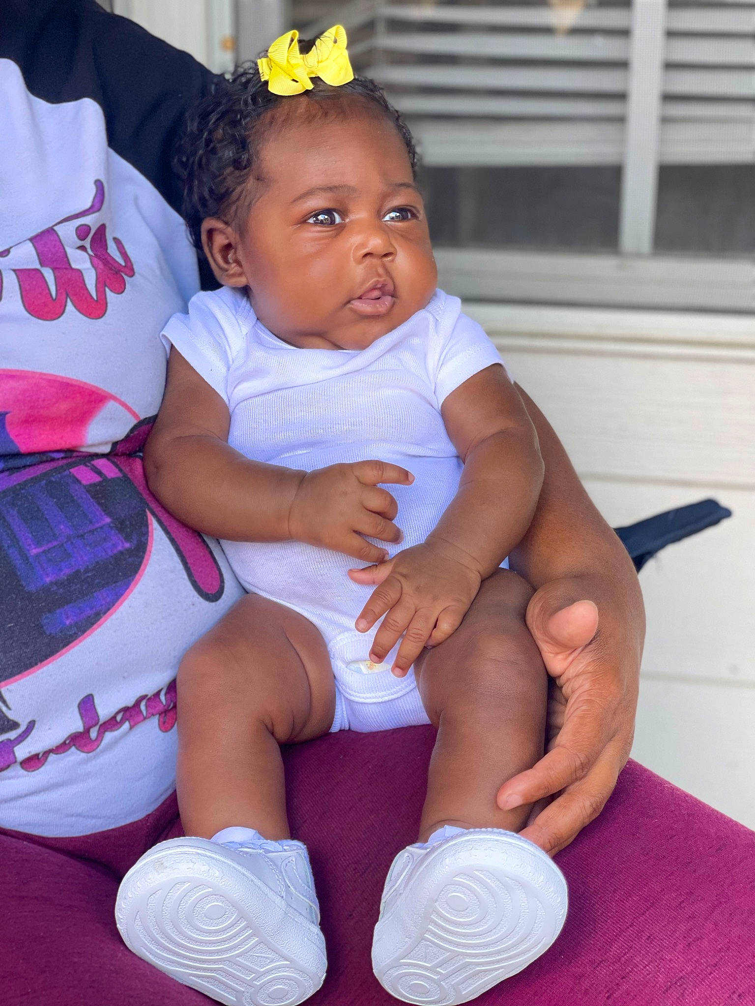 Honesty joined the competition — help win amazing prizes! arm, baby, baby_toddler_clothing, child, finger, foot, fun, happy, human_leg, knee, person, pink, shorts, sitting, skin, sock, sportswear, thigh, toddler, trunk