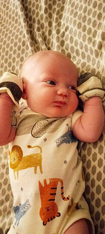 Daxton joined the competition — help win amazing prizes! baby, baby_products, baby_toddler_clothing, bib, cheek, child, chin, comfort, eye, head, iris, lip, mouth, nail, neck, nose, person, skin, sleeve, thumb