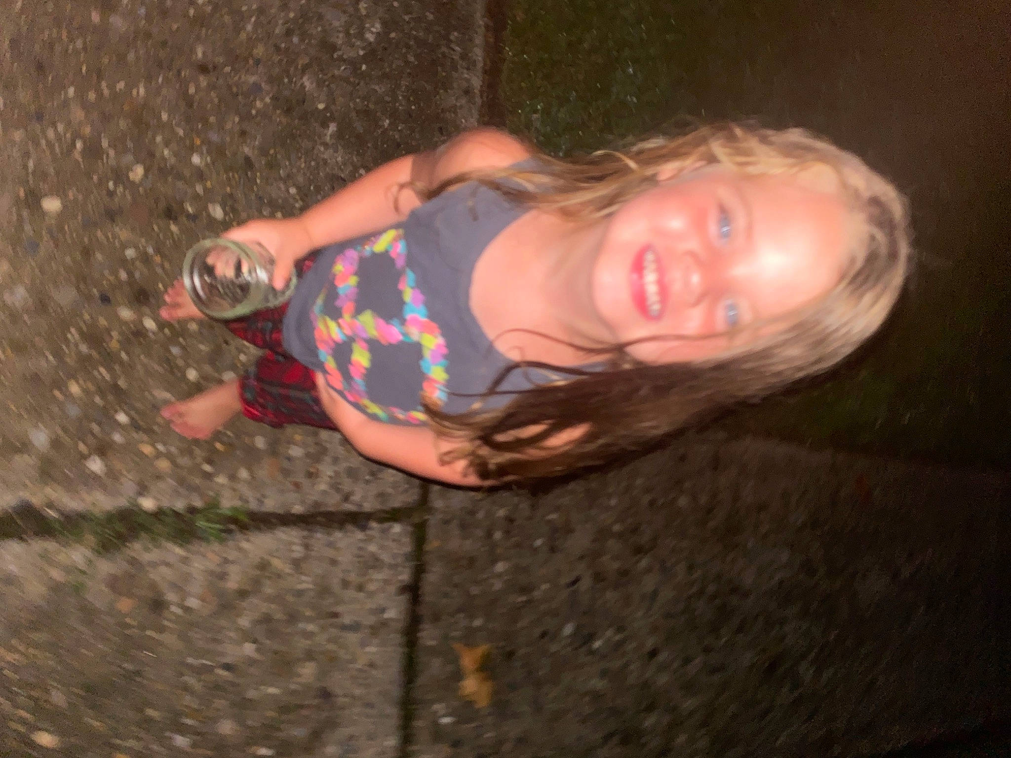 Kaylah is registered to the contest to win money with this photo: chest, elbow, flash_photography, flesh, flooring, fun, human_leg, joy, night, person, smile, thigh, toddler, trunk, water, wood