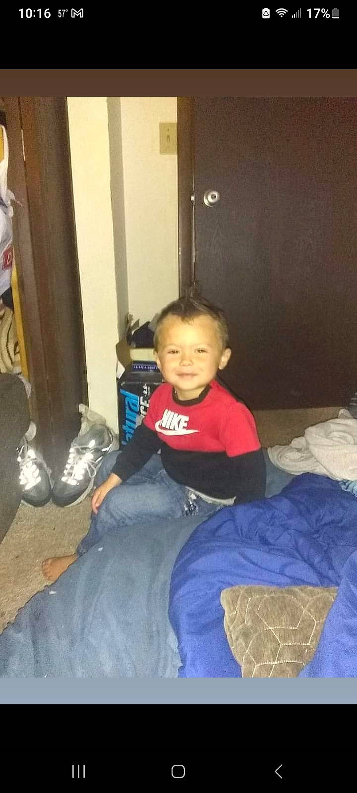 Isaiah joined the competition — help win amazing prizes! child, comfort, elbow, electric_blue, floor, flooring, fun, hairstyle, hardwood, human_leg, joy, knee, lap, person, play, room, sitting, smile, thigh, tints_and_shades