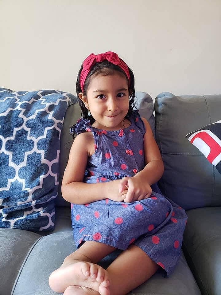 Salome joined the competition — help win amazing prizes! arm, child, fashion_accessory, headgear, joy, leg, pattern, person, sitting, thigh, toddler, vacation