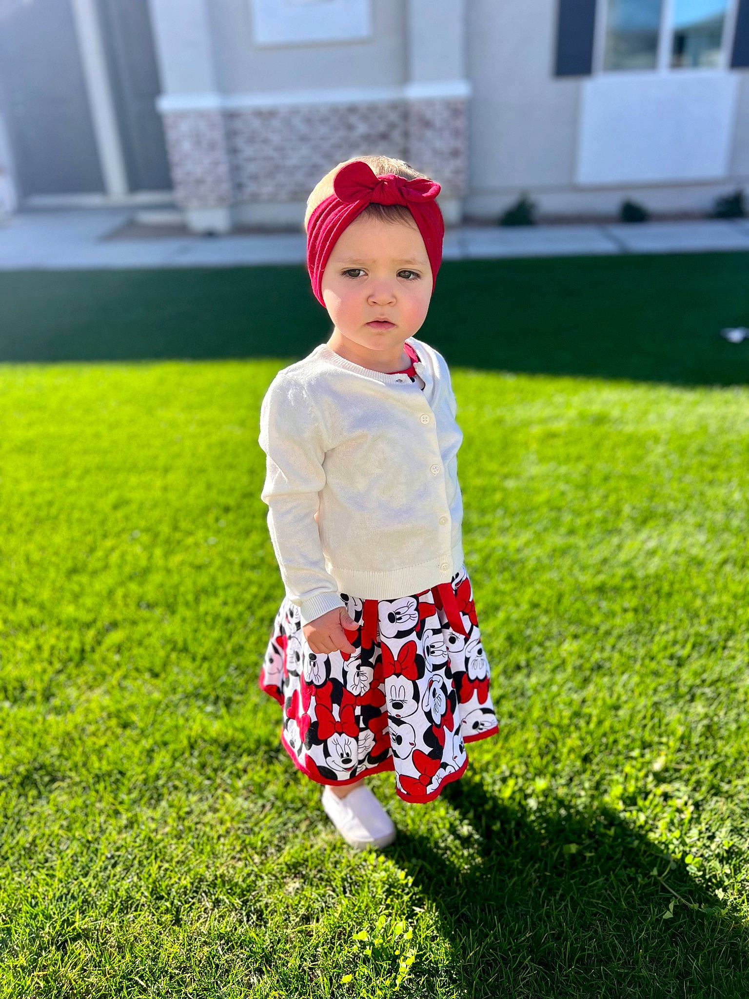 Oaklee joined the competition — help win amazing prizes! baby, baby_toddler_clothing, ball, cap, child, flooring, fun, grass, grassland, happy, headwear, lawn, leisure, pattern, people_in_nature, person, plant, recreation, sleeve, summer
