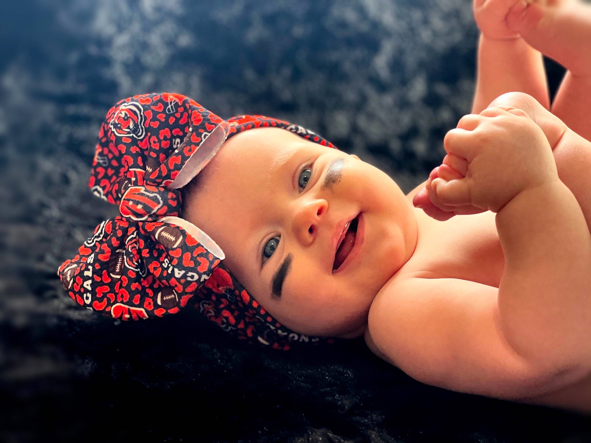 Kayleigh joined the competition — help win amazing prizes! baby, black_hair, cheek, child, eye, finger, flash_photography, gesture, hand, happy, head, human_body, lip, mouth, nose, people_in_nature, person, skin, smile, thumb