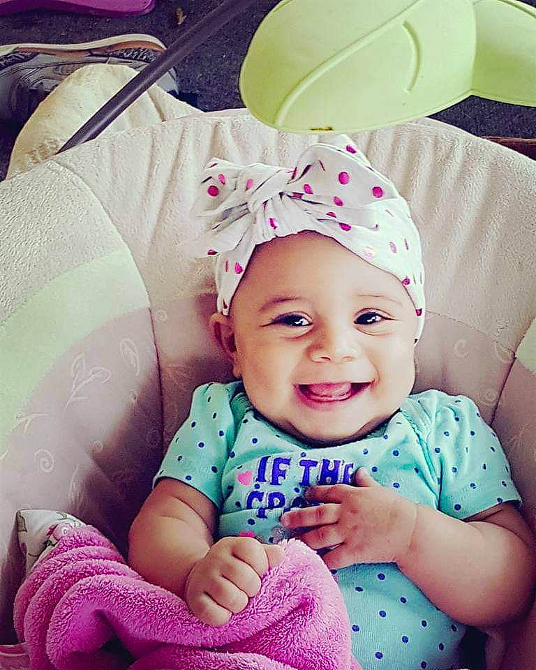 Kadence joined the competition — help win amazing prizes! baby, baby_in_car_seat, baby_laughing, baby_products, baby_toddler_clothing, bonnet, car_seat, car_seat_cover, child, comfort, happy, headband, headwear, joy, pattern, person, pink, polka_dot, product, purple