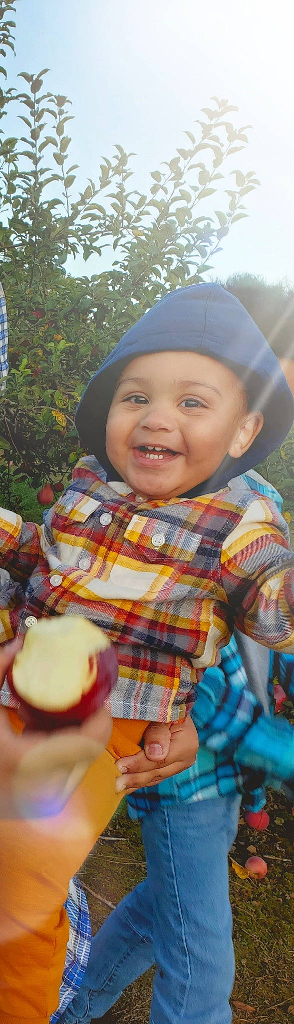 Anthem joined the competition — help win amazing prizes! apple, cap, child, eye, face, facial_expression, food, fun, hand, happy, head, headwear, human_body, joy, leaf, lip, person, pink, skin, smile