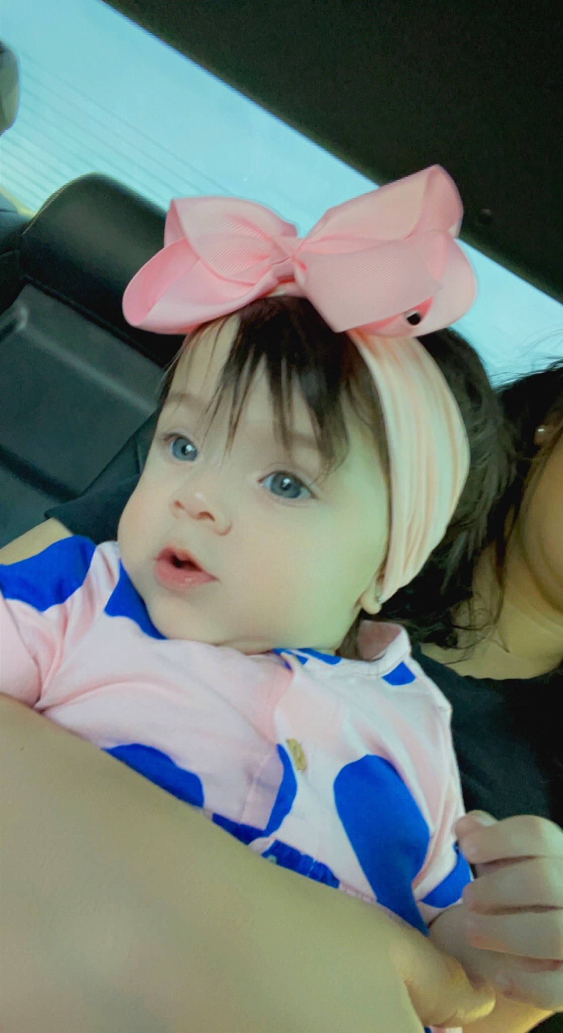 Bloom is registered to the contest to win money with this photo: baby, bangs, black_hair, child, costume, costume_hat, eyelash, fashion_accessory, fun, hair_accessory, happy, headband, headpiece, hime_cut, mammal, person, recreation, skin, smile, textile