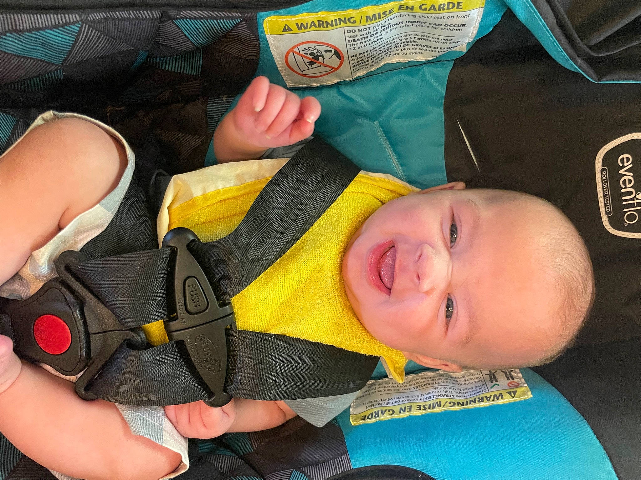 Abram is registered to the contest to win money with this photo: baby, baby_products, baby_toddler_clothing, child, comfort, elbow, eye, finger, fun, gesture, hand, happy, lap, nail, person, smile, thigh, thumb, toddler, wrist