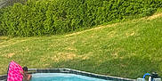 Zeari joined the competition — help win amazing prizes! backyard, boogie_board, child, fence, fun, grass, greenery, leisure, nature, outdoor, person, playing, pool_equipment, recreation, splash, summer, sunny, swimming_pool, trees, water