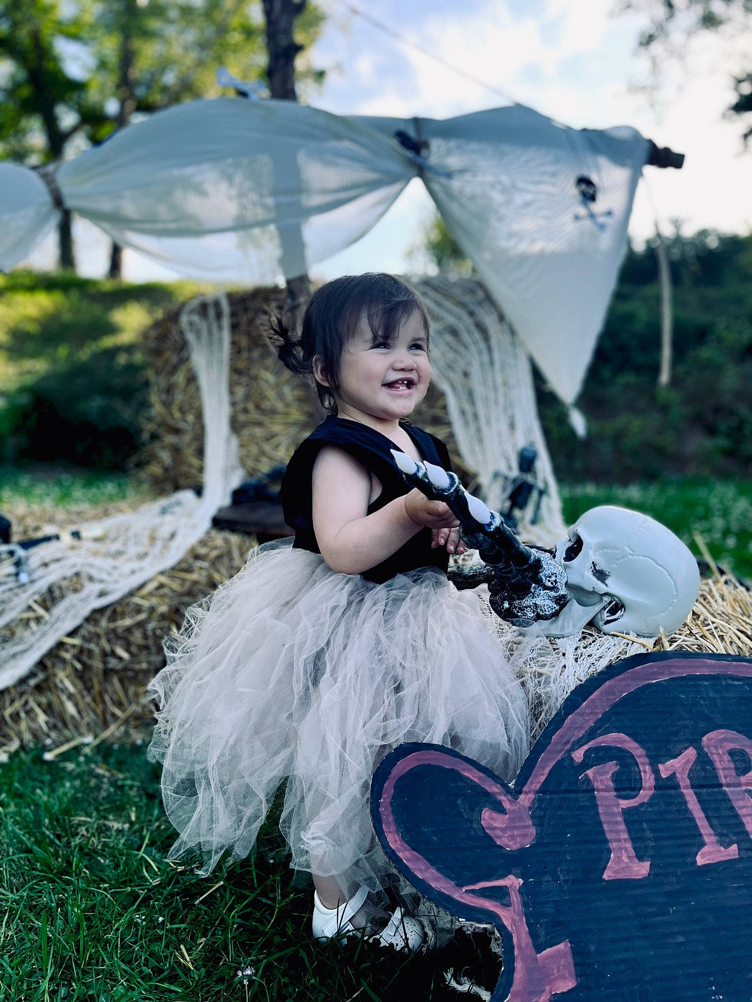 Cléa participe au concours pour gagner de l'argent avec cette photo : beauty, botany, child, dress, event, fashion_accessory, flash_photography, formal_wear, gown, grass, happy, headpiece, joy, leaf, nature, person, pink, plant, recreation, smile