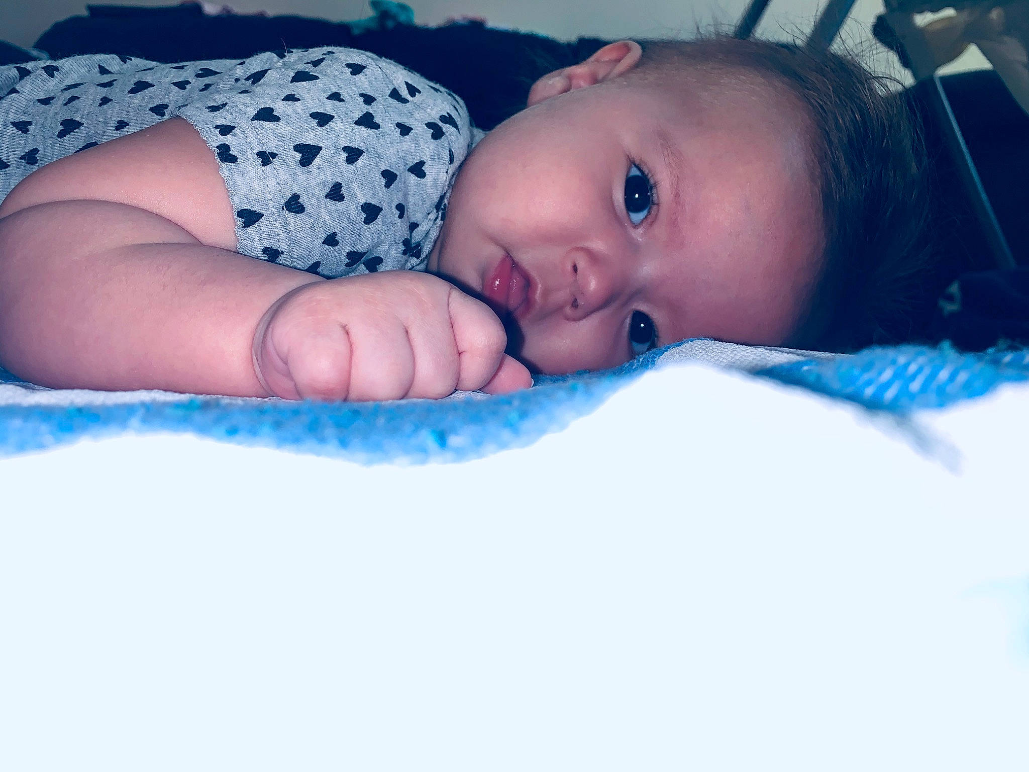 Laylah joined the competition — help win amazing prizes! arm, baby, beauty, bedtime, blue, cheek, child, chin, eye, face, hand, head, lip, mouth, nose, person, photography, skin, sky, smile