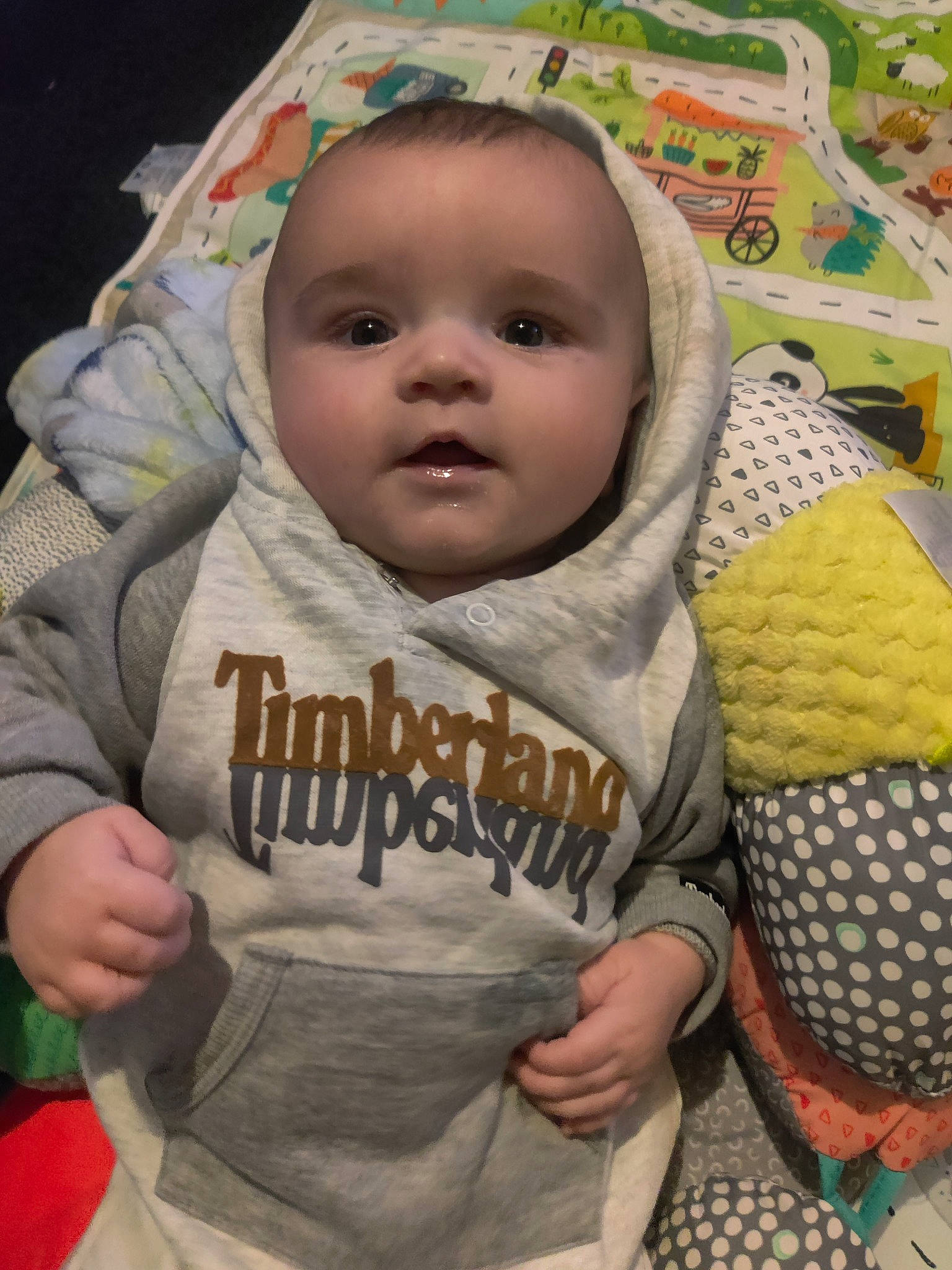 Cash joined the competition — help win amazing prizes! baby, baby_toddler_clothing, cheek, child, comfort, cool, eye, face, facial_expression, gesture, happy, head, human_body, nose, people, person, skin, sleeve, smile, textile