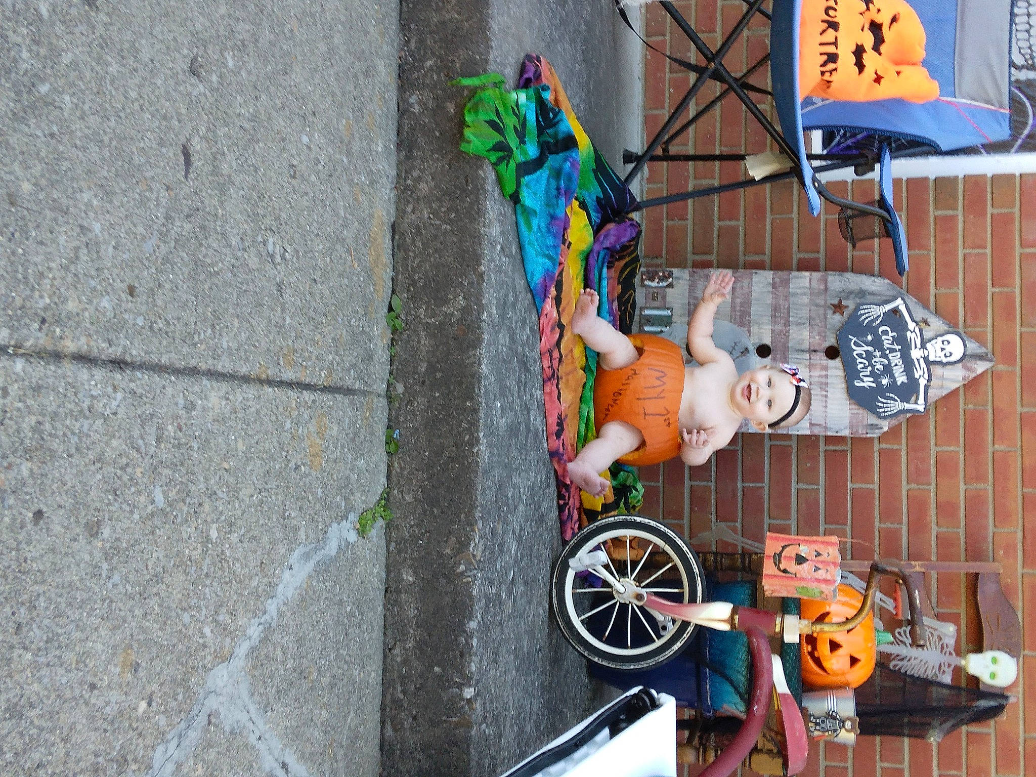 Annalee joined the competition — help win amazing prizes! art, artist, asphalt, bicycle, bicycle_handlebar, bicycle_tire, bicycle_wheel, concrete, graffiti, headwear, joy, orange, person, plastic, recreation, road_surface, sidewalk, street, tire, toy