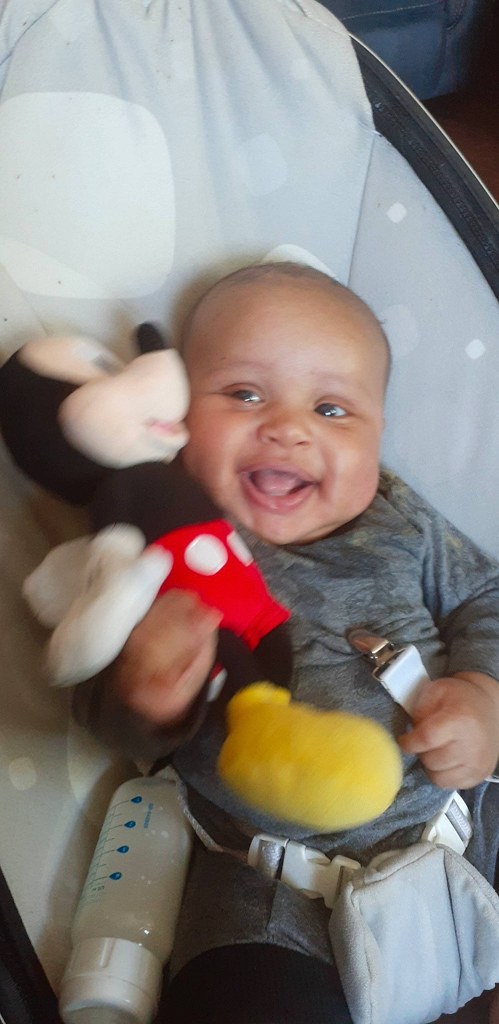 Matias joined the competition — help win amazing prizes! baby, baby_products, cheek, child, facial_expression, finger, fun, gesture, happy, mammal, mouth, nose, person, play, product, room, skin, smile, thumb, toddler