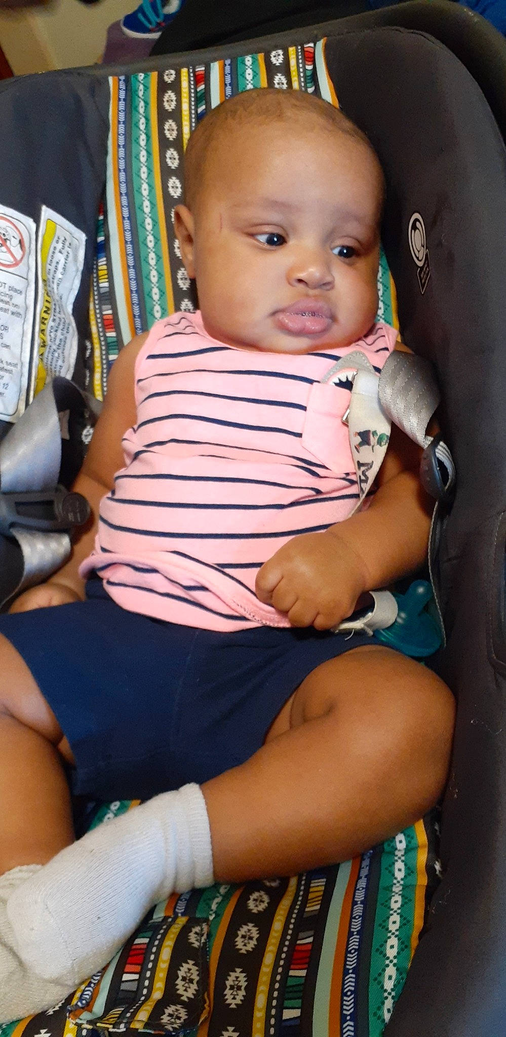 Matias joined the competition — help win amazing prizes! baby, baby_toddler_clothing, black, cheek, comfort, eye, face, finger, happy, head, iris, joint, knee, lap, leg, nail, person, shorts, skin, thigh