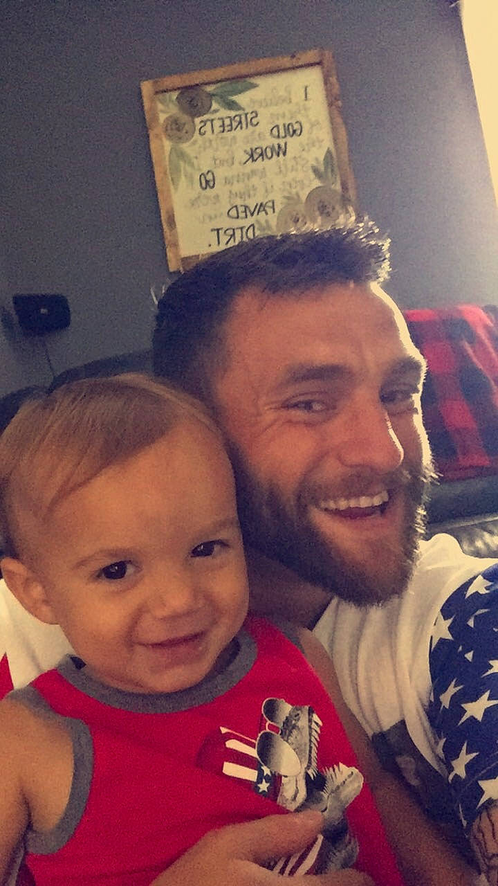 Kylar is registered to the contest to win money with this photo: child, face, facial_hair, family, fathers_day, forehead, happy, head, joy, nose, people, person, photography, selfie, square, toddler