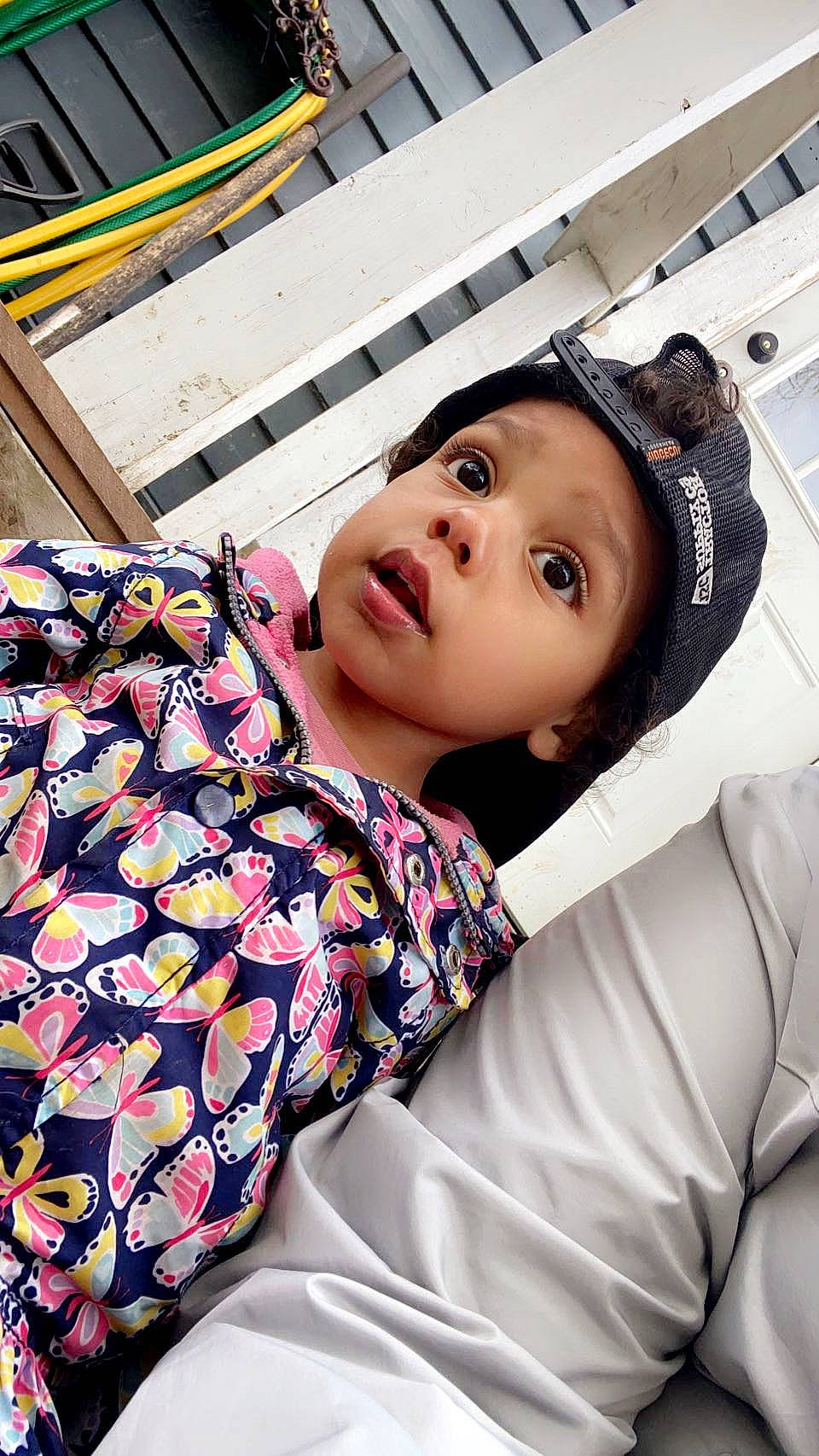 Myla joined the competition — help win amazing prizes! black_hair, child, comfort, cool, eyelash, facial_expression, fashion, fashion_design, formal_wear, fur, hairstyle, happy, headwear, linens, outerwear, pattern, person, shoulder, skin, sleeve