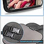 automobile, baby, car, car_mirror, car_seat, casual_clothing, child, child_protection, child_safety, hair_bow, mirror, red, reflection, safety, seat, seatbelt, toddler, vehicle_interior, window, young_child
