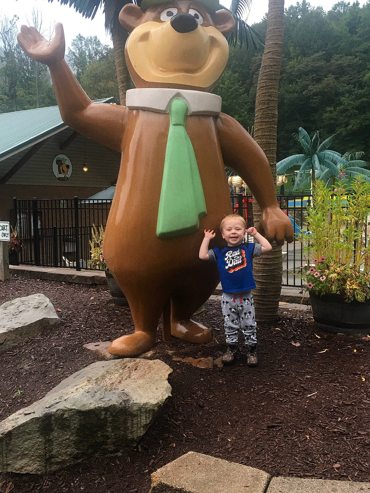 Kayden joined the competition — help win amazing prizes! art, child, fun, gesture, grass, happy, joy, lawn_ornament, leisure, mascot, person, plant, recreation, sculpture, shorts, smile, snapshot, soil, statue, toddler