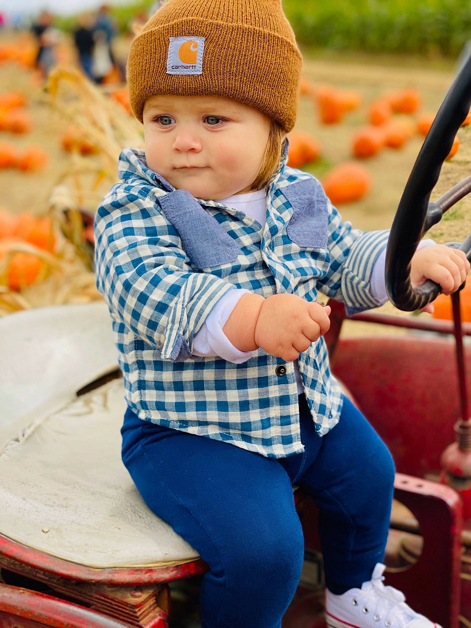 Colten is registered to the contest to win money with this photo: autumn, beanie, cap, child, child_model, fashion_accessory, headgear, headwear, knit_cap, person, play, smile, toddler, wool