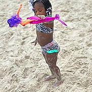 Tramira is registered to the contest to win money with this photo: beach, child, clothing, coast, face, female, girl, head, nature, outdoors, person, photography, portrait, purple, sea, shoreline, shorts, summer, swimwear, water