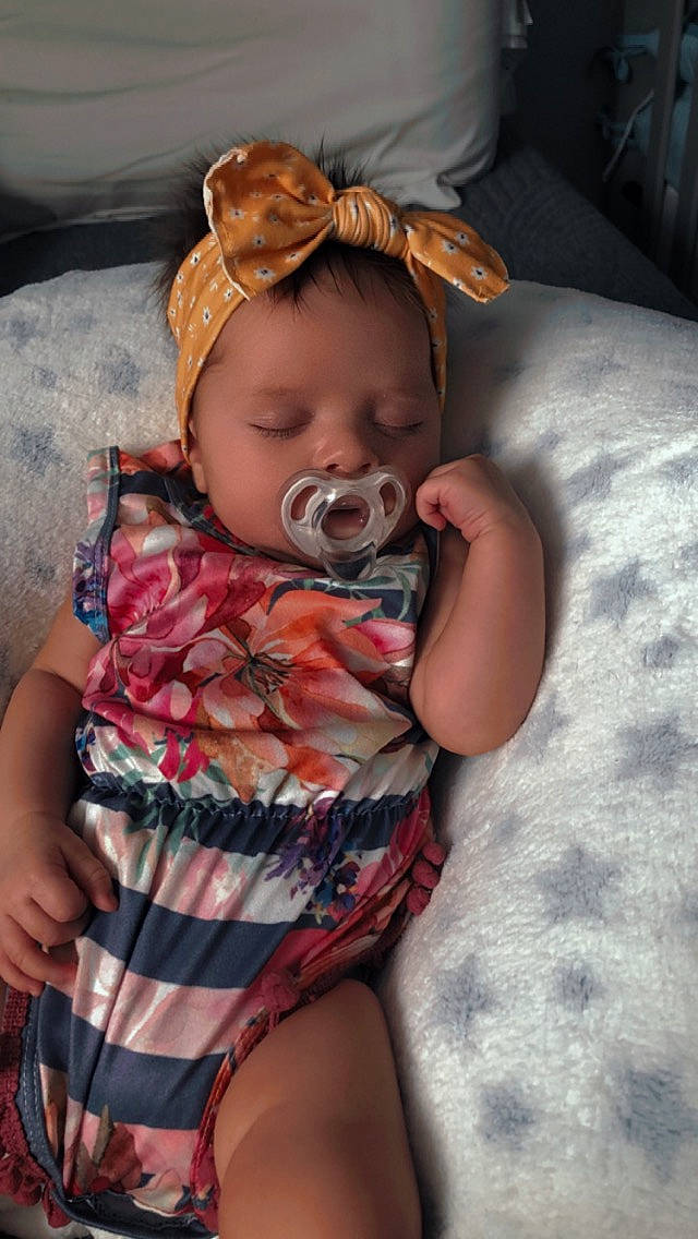 Adelaide joined the competition — help win amazing prizes! baby, baby_toddler_clothing, cheek, comfort, eye, facial_expression, finger, head, human_body, iris, lip, mouth, neck, nose, person, pink, product, skin, sleeve, textile