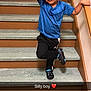 Mason joined the competition — help win amazing prizes! stairs