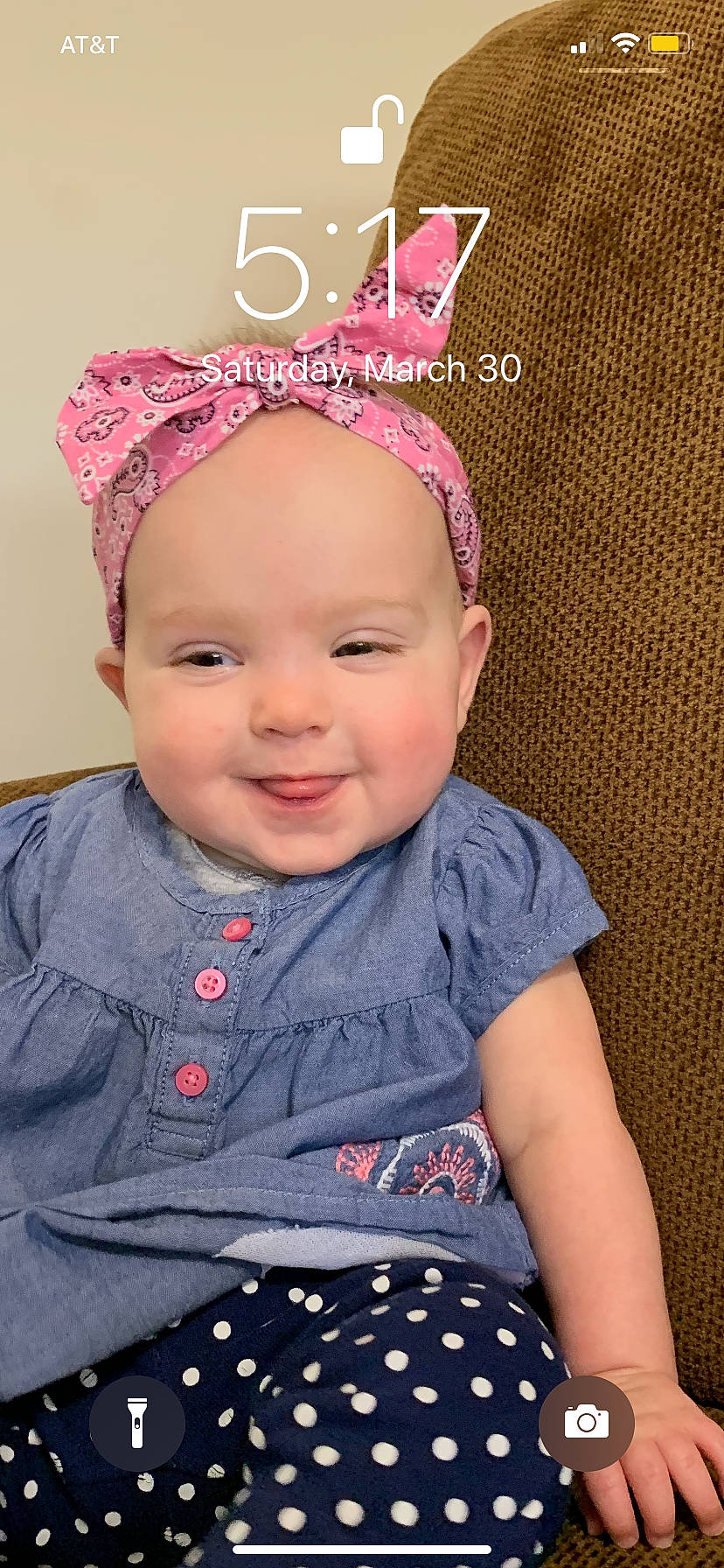 Jersey joined the competition — help win amazing prizes! baby, baby_toddler_clothing, cheek, child, child_model, clothing, ear, fashion_accessory, hair_accessory, head, headband, headgear, joy, pattern, person, pink, smile, toddler