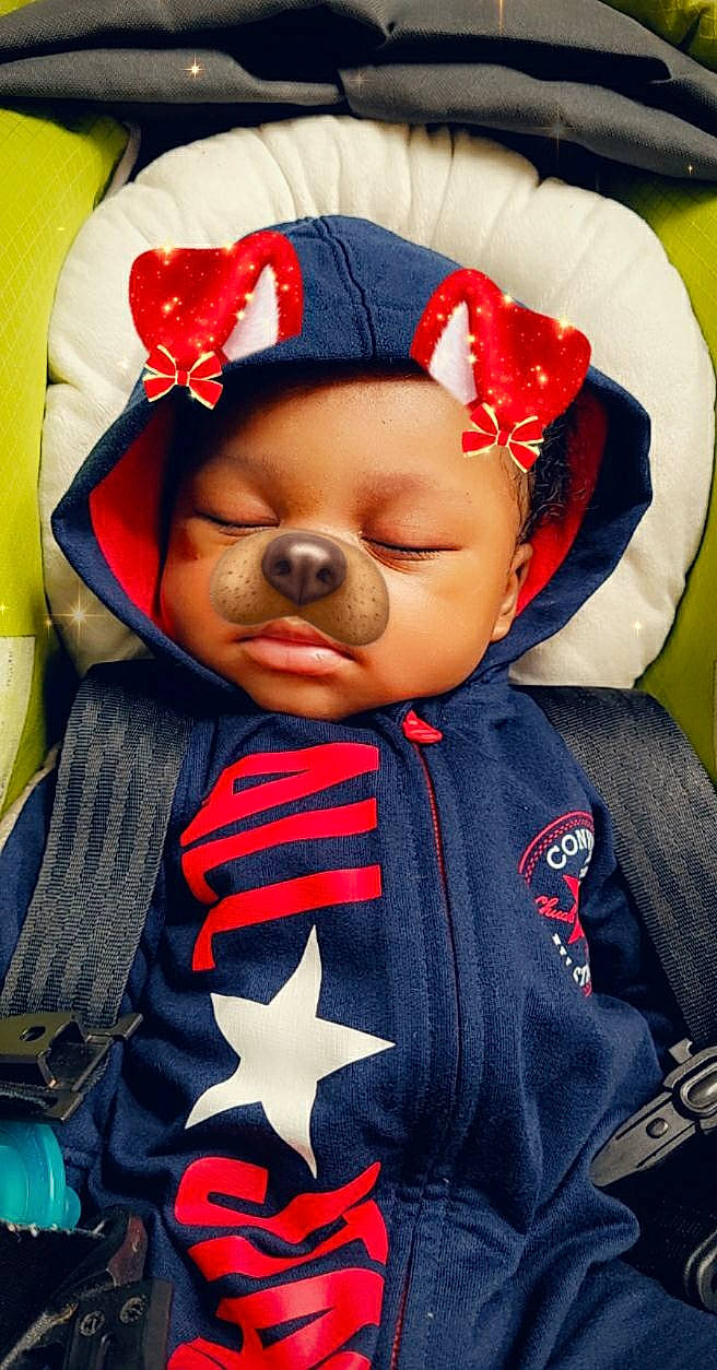 Onyx joined the competition — help win amazing prizes! baby, baby_products, baby_toddler_clothing, carmine, child, christmas, costume, costume_accessory, costume_hat, fictional_character, headwear, hood, person, toddler