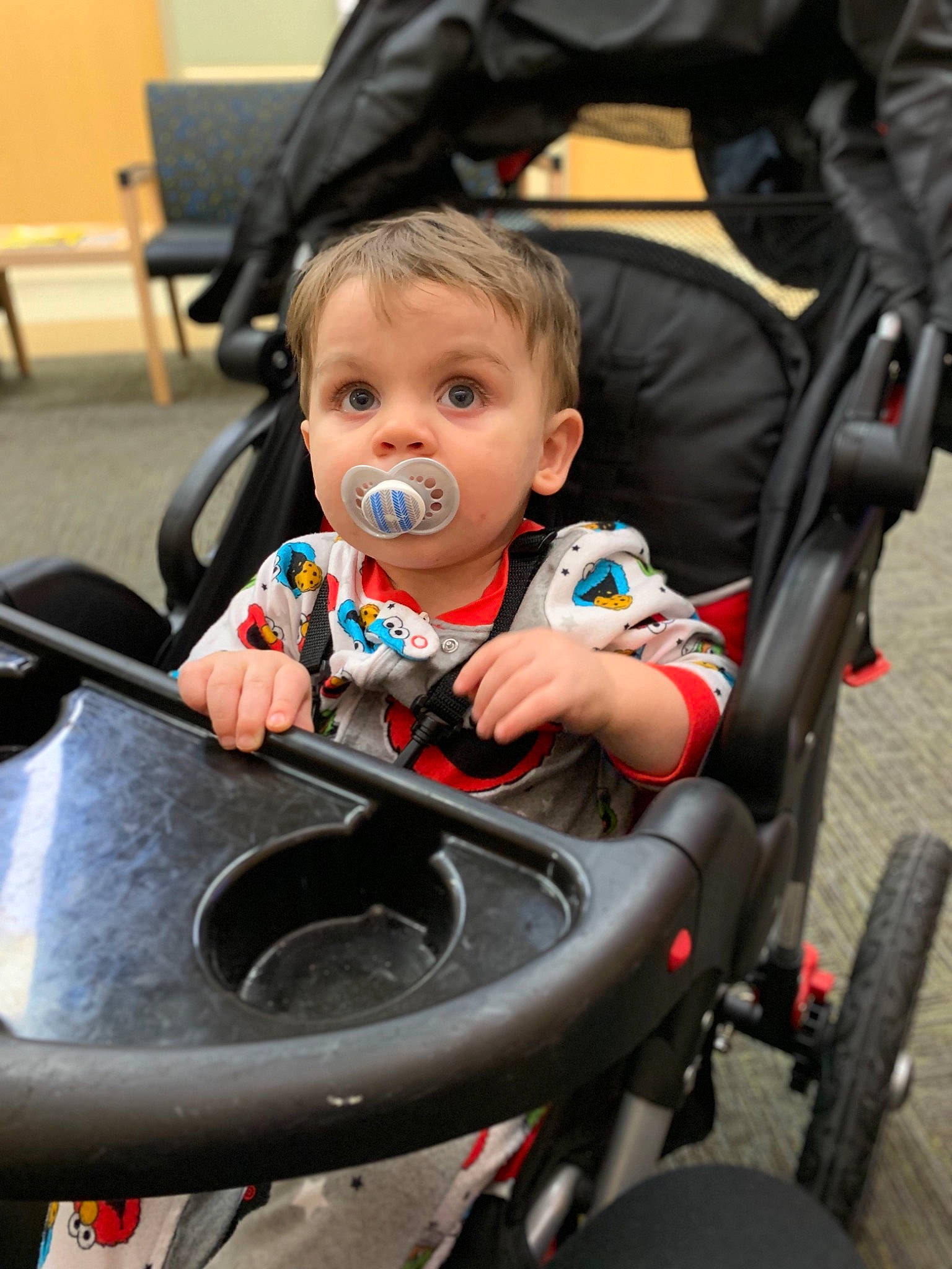 Khyrie joined the competition — help win amazing prizes! baby, baby_carriage, baby_products, child, fun, headwear, joy, person, product, smile, surprise, toddler, vacation, vehicle