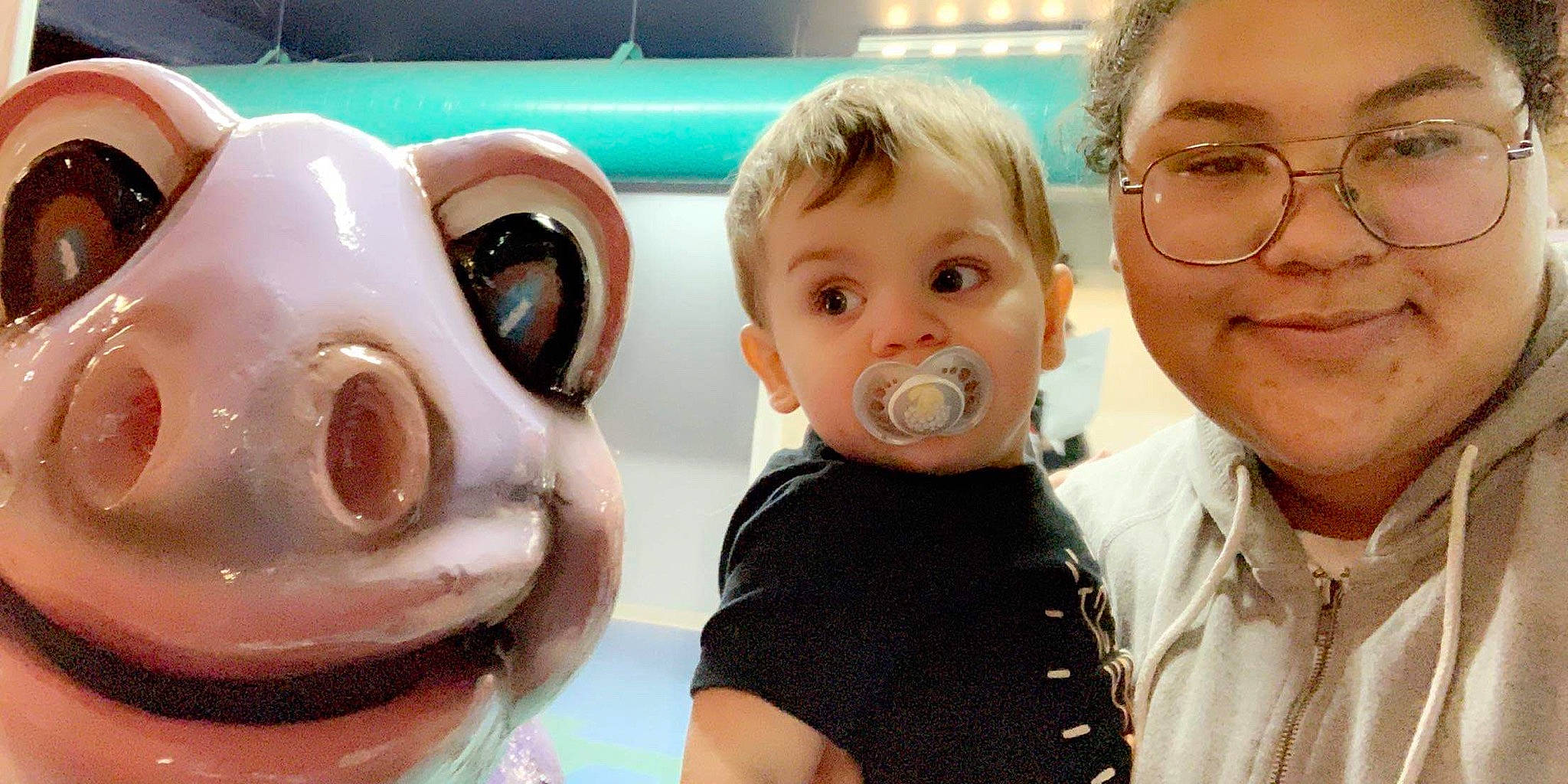Khyrie joined the competition — help win amazing prizes! baby, cheek, child, ear, face, fun, head, joy, mouth, nose, person, selfie, smile, snout, toddler
