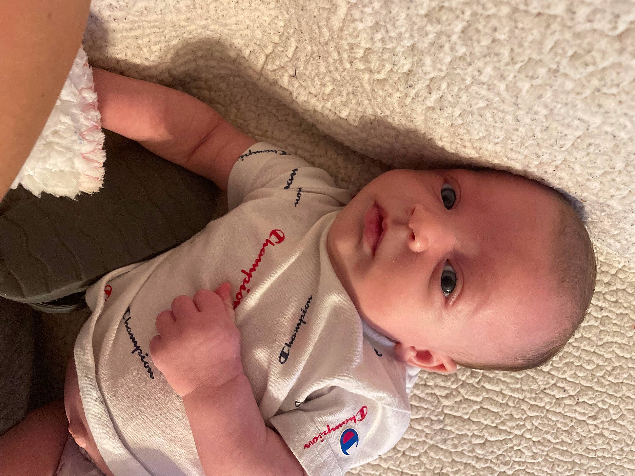 Kyzer is registered to the contest to win money with this photo: abdomen, arm, baby, baby_toddler_clothing, cheek, chest, comfort, eye, eyelash, finger, human_body, joint, lip, mouth, neck, nose, person, skin, toddler, trunk